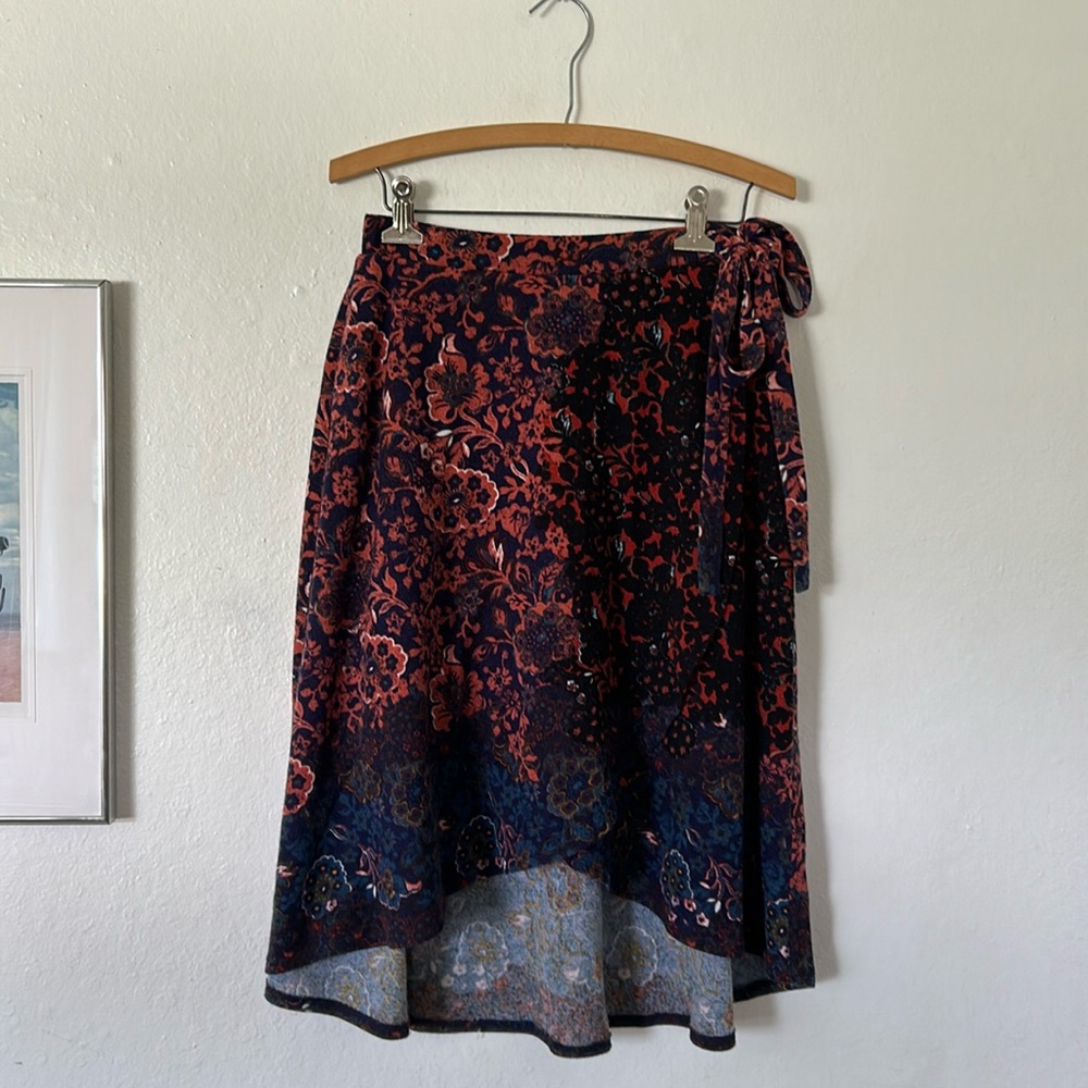 Maeve Skirt in Navy Pink Blue Sz SP